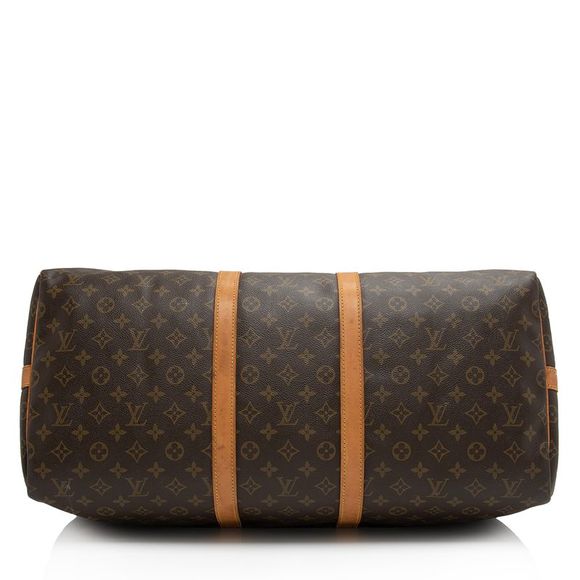 Louis Vuitton Vintage Monogram Canvas Keepall Bandouliere 55 Duffle Bag - Picture 4 of 15
